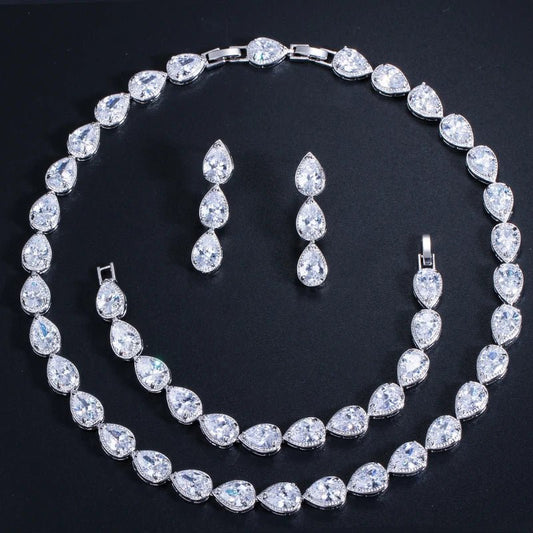 Jewellery Set3Pcs Bridal Wedding Costume Jewelry Sets T134 - WS Jewellery