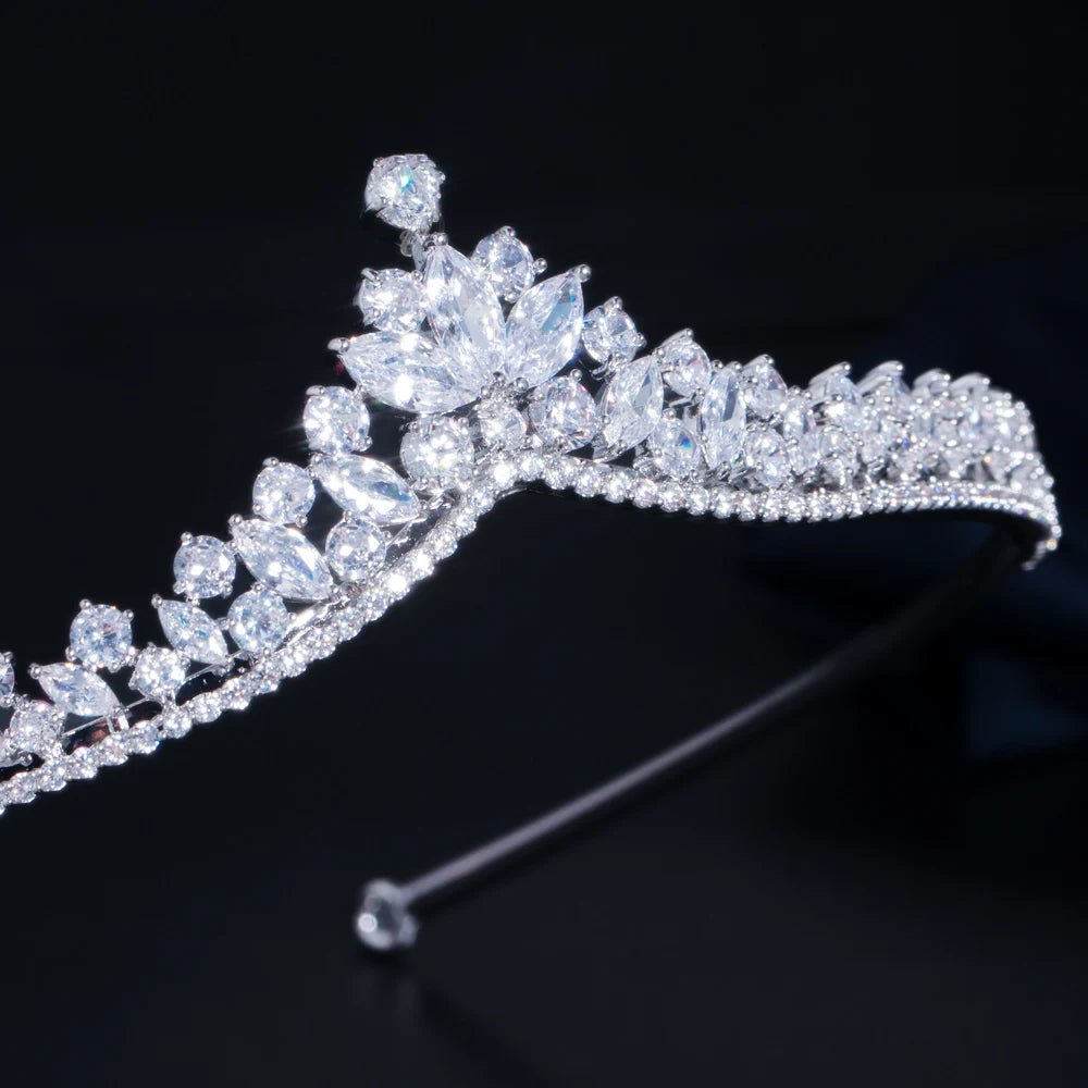 TiarasBridal Flower Tiaras and Crowns A030 - WS JewelleryBridal TiaraHair AccessoriesQueen Tiara