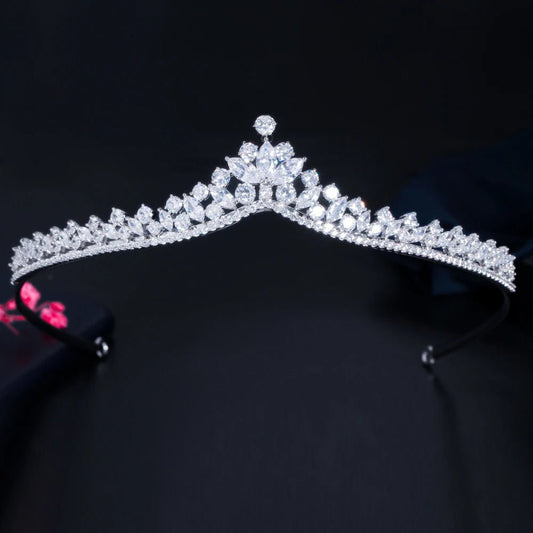 TiarasBridal Flower Tiaras and Crowns A030 - WS JewelleryBridal TiaraHair AccessoriesQueen Tiara