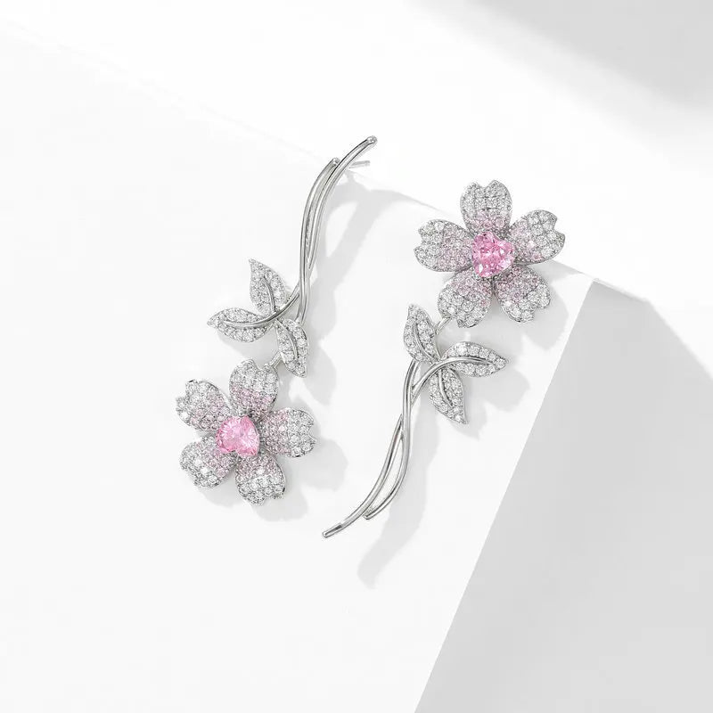 EarringsCherry Blossom Flowers Earrings Pink - WS JewelleryEarring