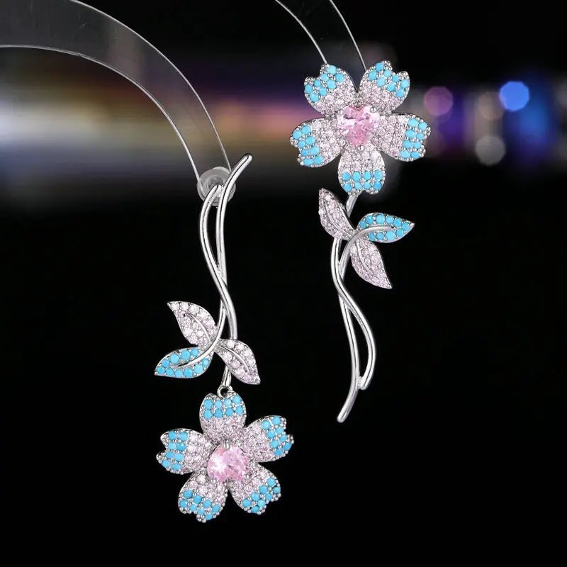 EarringsCherry Blossom Flowers Earrings Pink - WS JewelleryEarring