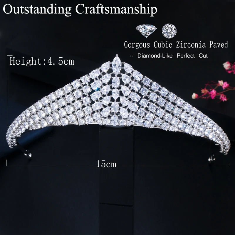 TiarasGorgeous Wedding Queen Crown Tiara A019 - WS JewelleryBridal TiaraHair AccessoriesQueen Tiara