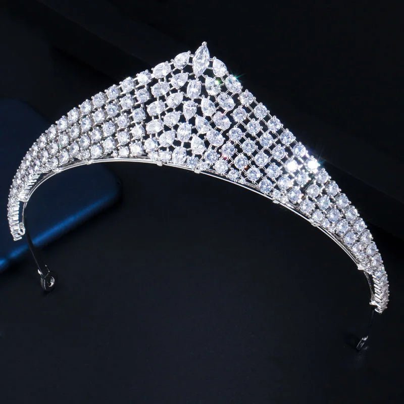 TiarasGorgeous Wedding Queen Crown Tiara A019 - WS JewelleryBridal TiaraHair AccessoriesQueen Tiara