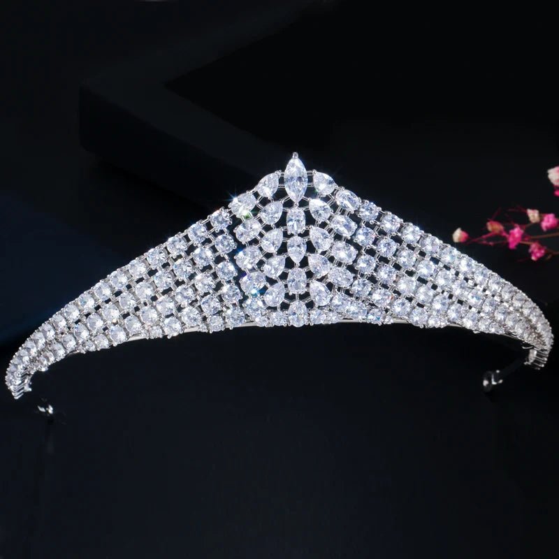 TiarasGorgeous Wedding Queen Crown Tiara A019 - WS JewelleryBridal TiaraHair AccessoriesQueen Tiara