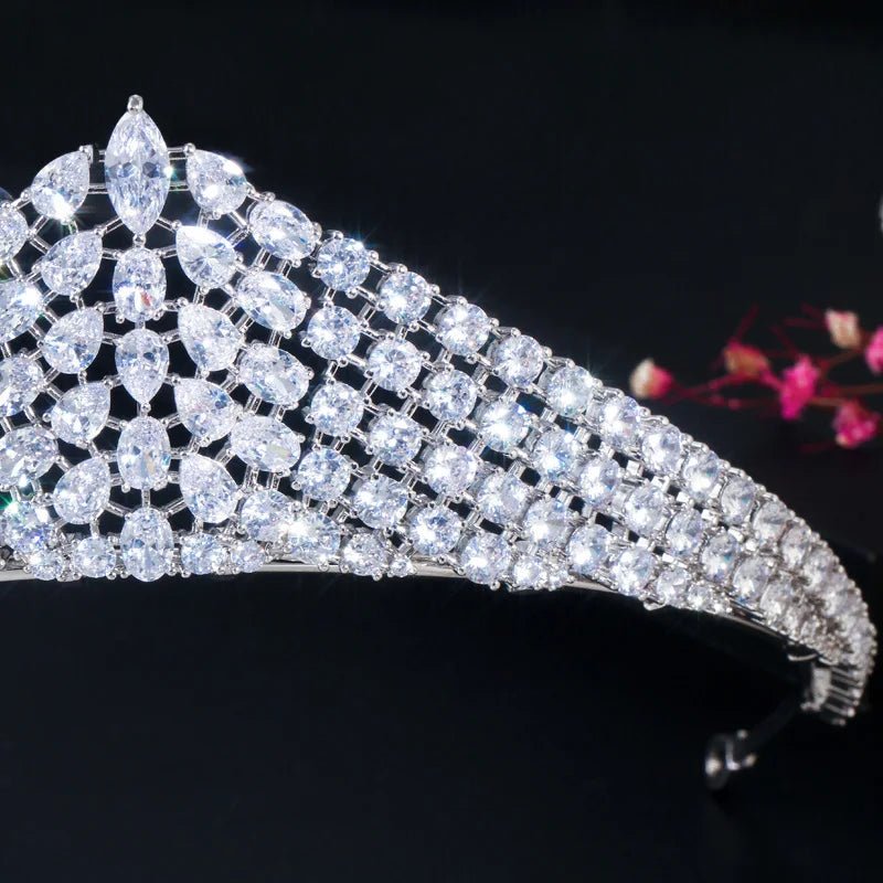 TiarasGorgeous Wedding Queen Crown Tiara A019 - WS JewelleryBridal TiaraHair AccessoriesQueen Tiara