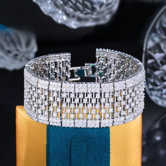 BraceletsLuxury Hollow Bangle Bracelets CB324 - WS JewelleryBraceletBridal BraceletTennis Bracelet