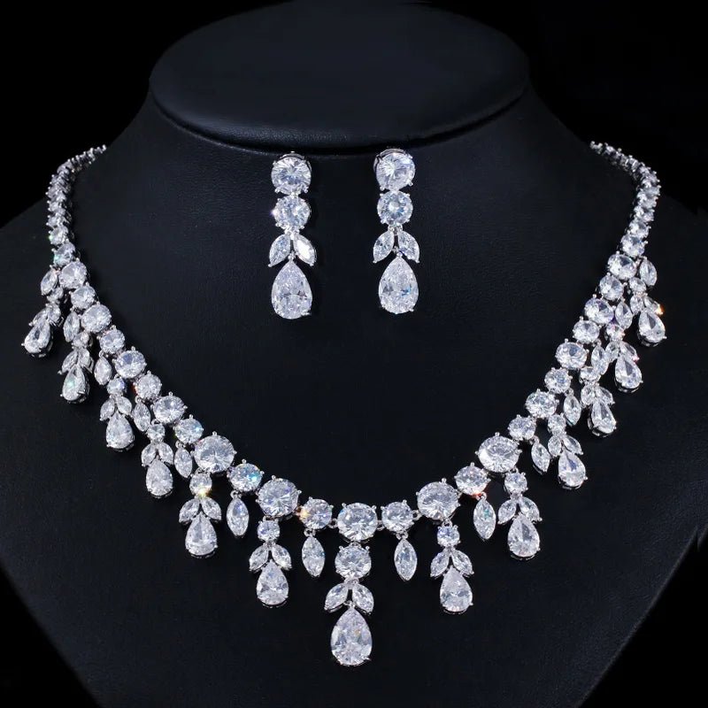 Jewellery SetLuxury Tassel Yellow Bridal Necklace and Earring Jewelry Sets T347 - WS Jewelleryjewellery set