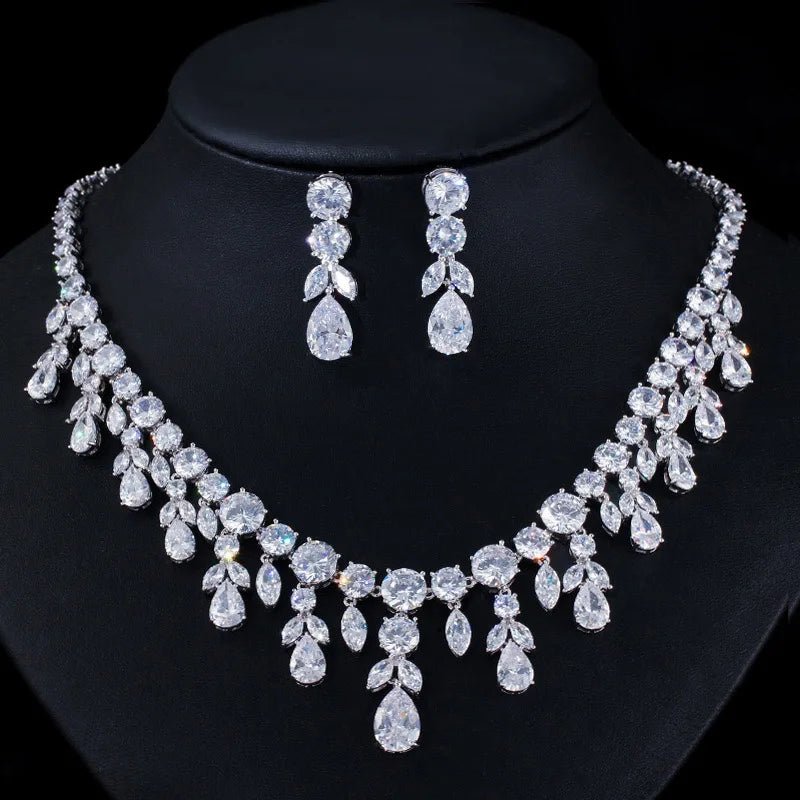 Jewellery SetLuxury Tassel Yellow Bridal Necklace and Earring Jewelry Sets T347 - WS Jewelleryjewellery set
