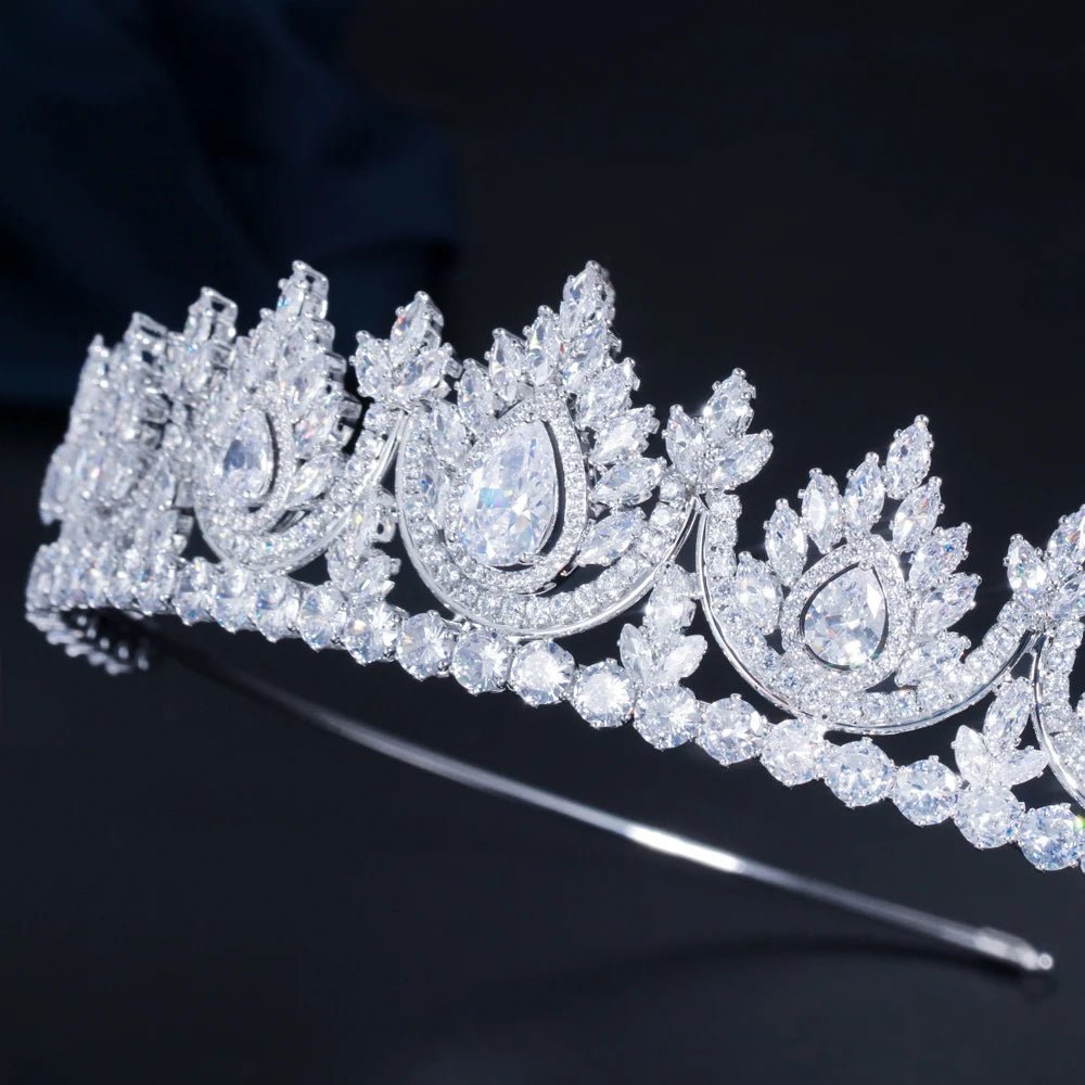 TiarasLuxury Wedding Bride Round Tiara A029 - WS JewelleryBridal TiaraHair AccessoriesQueen Tiara