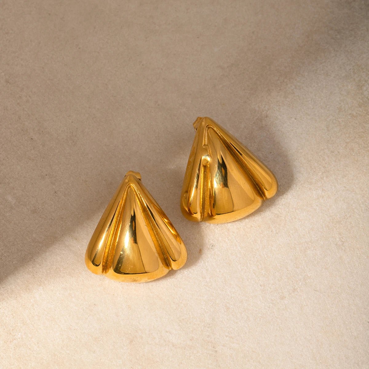 Minimalist Geometric Triangle Stainless Steel Earrings - WS JewelleryStainless Steel