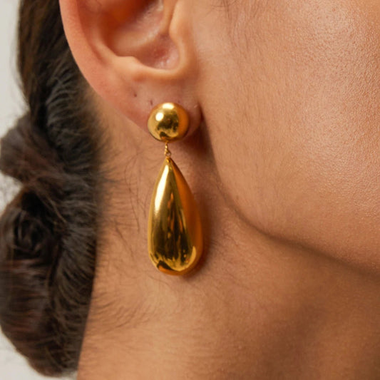 Minimalist Stainless Steel Water Drop Earrings - WS JewelleryStainless Steel