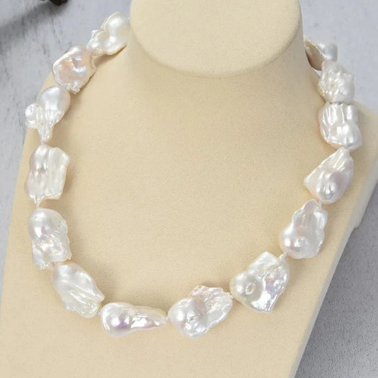 NecklacesNautral Freshwater Baroque Pearl Chokers Necklace - WS JewelleryNatural Stone ColelctionNatural Stone NecklacePearl Chocker