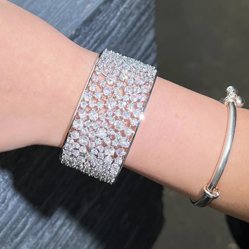 BraceletsRound Bridal Bangle Bracelets BG052 - WS JewelleryBraceletBridal BraceletTennis Bracelet
