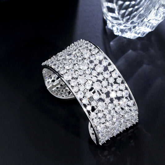 BraceletsRound Bridal Bangle Bracelets BG052 - WS JewelleryBraceletBridal BraceletTennis Bracelet