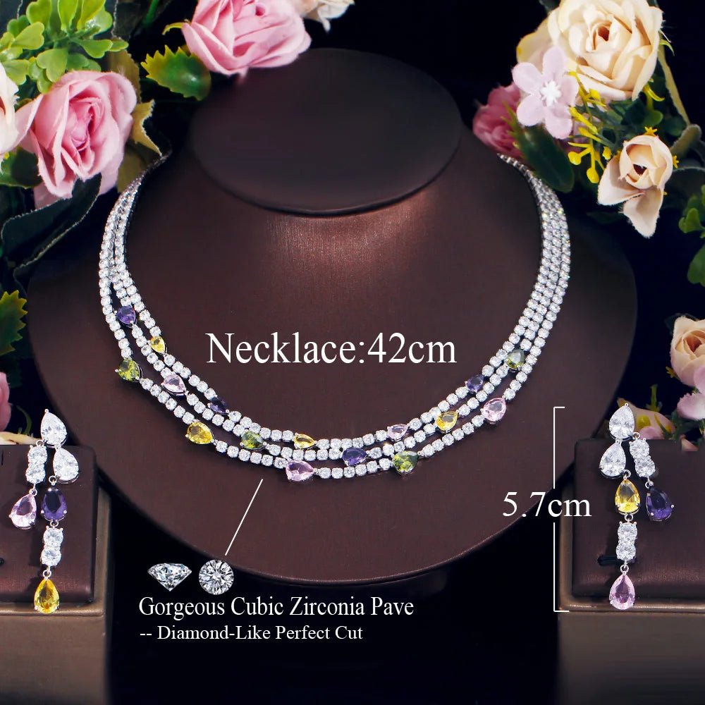Jewellery SetShiny Turtle Colorful Multilayer Wedding Bridal Party Jewelry Sets T680 - WS JewelleryBridal Jewelery SetElegant Jewelery SetJewelery Set