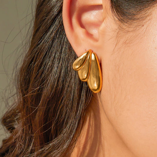 Stainless Steel Waterproof Wing Earrings - WS JewelleryStainless Steel
