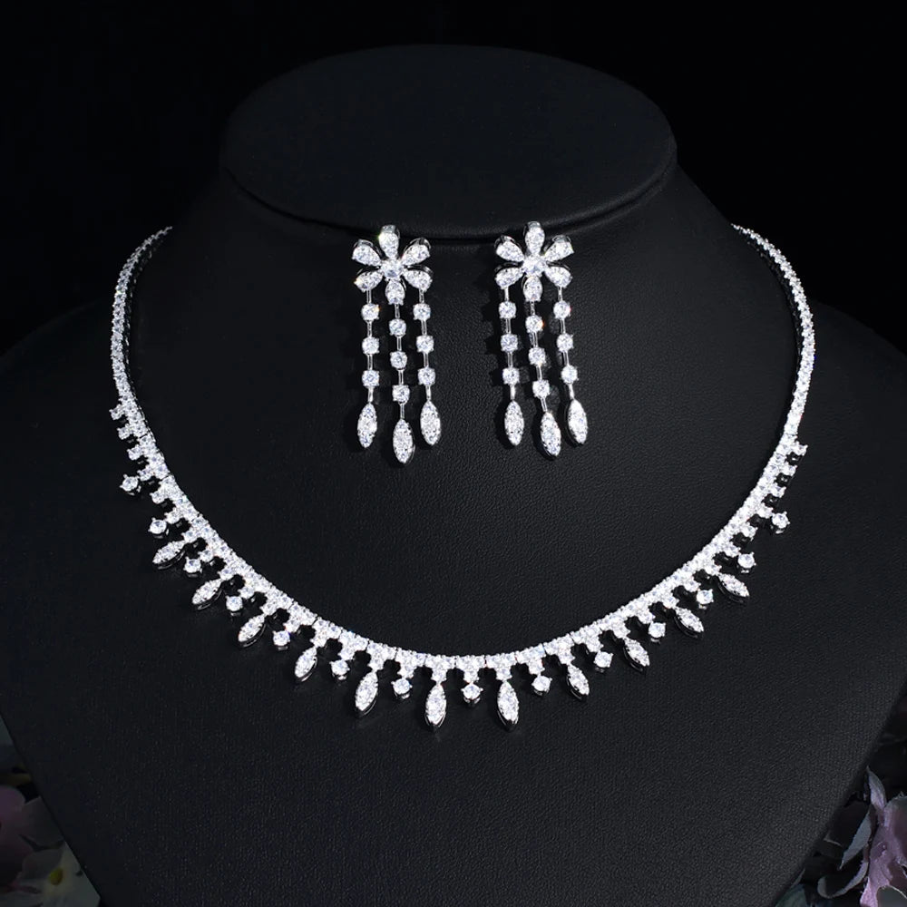 Jewellery SetTop Grade Shiny Bridal Choker Necklace Jewelry Sets T721 - WS JewelleryBridal Jewelery SetElegant Jewelery SetJewelery Set