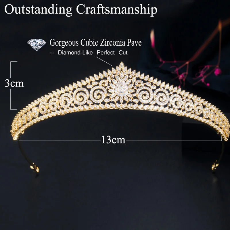 TiarasVintage Style Wedding Tiara Crowns A024 - WS JewelleryBridal TiaraHair AccessoriesQueen Tiara