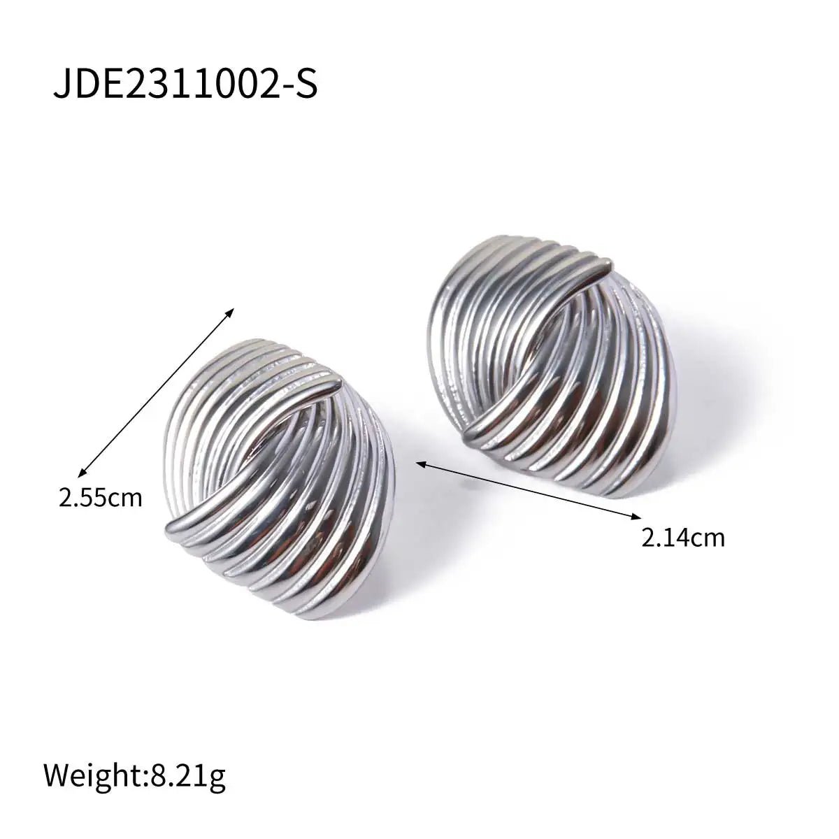 Vintage Waterproof Stainless Steel Geometric Stud Earrings - WS JewelleryStainless Steel