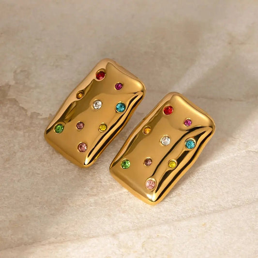 Waterproof Colorful Stainless Steel Stud Earring - WS JewelleryStainless Steel