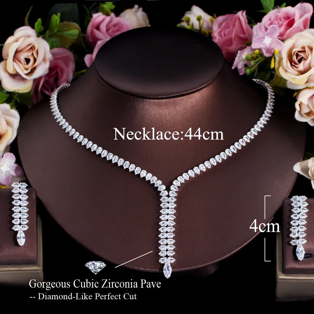 Jewellery SetWhite Wedding Bridal Necklace and Earrings Jewelry Set T626 - WS JewelleryBridal Jewelery SetBridal Jewelry SetElegant Jewelery Set