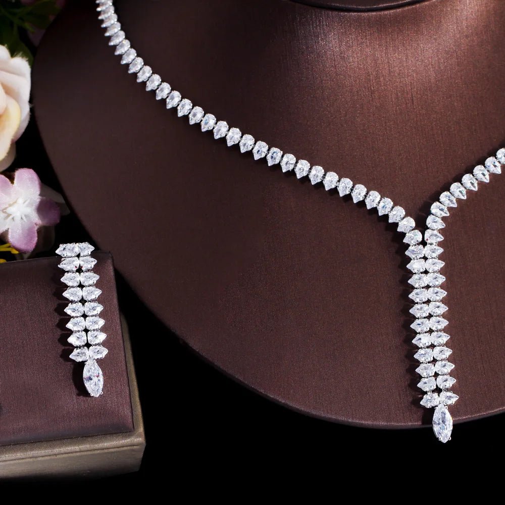 Jewellery SetWhite Wedding Bridal Necklace and Earrings Jewelry Set T626 - WS JewelleryBridal Jewelery SetBridal Jewelry SetElegant Jewelery Set